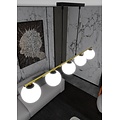 Emibig Emibig ALLORA 5 BL OPAL - Lampe suspendue moderne au design élégant