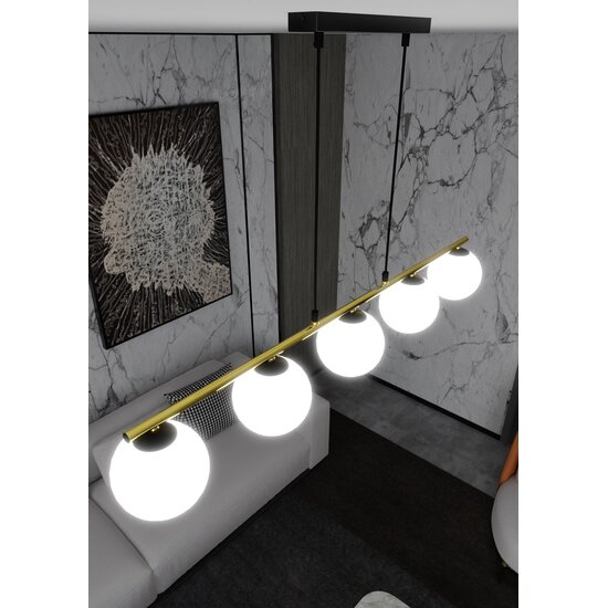 Emibig Emibig ALLORA 5 BL OPAL - Modern pendant lamp with stylish design