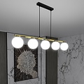 Emibig Emibig ALLORA 5 BL OPAL - Moderne Pendelleuchte für stilvolles Ambiente