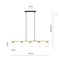 Emibig Emibig ALLORA 5 BL OPAL - Moderne hanglamp met stijlvol ontwerp