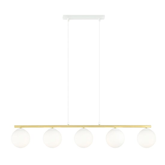 Emibig Emibig ALLORA 5 WH OPAL - Lámpara colgante moderna para espacios elegantes