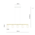 Emibig Emibig ALLORA 5 WH OPAL - Modern pendant lamp for a stylish atmosphere