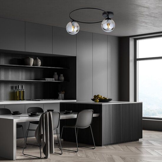 Emibig Emibig SOPRA 2 BL GRAFIT - Lámpara de techo minimalista para un hogar elegante