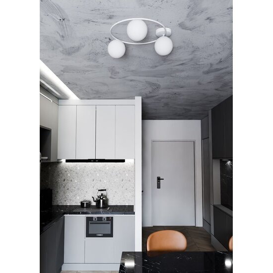 Emibig Emibig SOPRA 3 WH OPAL - Minimalist ceiling lamp for any space