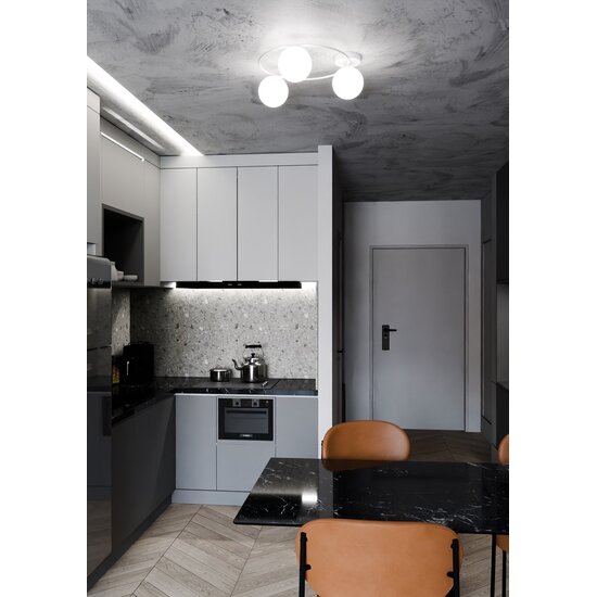 Emibig Emibig SOPRA 3 WH OPAL - Minimalist ceiling lamp for any space