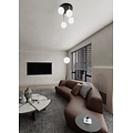 Emibig Emibig DOLCE 4 BL OPAL - Retro ceiling lamp for a stylish look