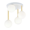 Emibig Emibig DOLCE 4 WH OPAL - Retro plafondlamp voor een stijlvolle sfeer