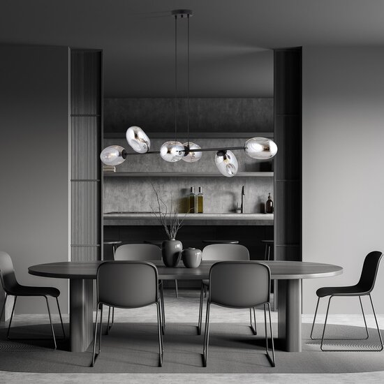 Emibig PANDORA 6 BL GRAFIT - Modern pendant lamp for stylish lighting