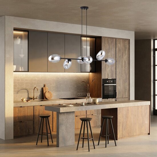 Emibig PANDORA 6 BL GRAFIT - Modern pendant lamp for stylish lighting