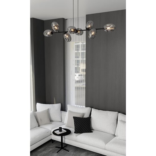 Emibig Emibig PANDORA 8 BL GRAPHITE - Modern pendant lamp for stylish interiors