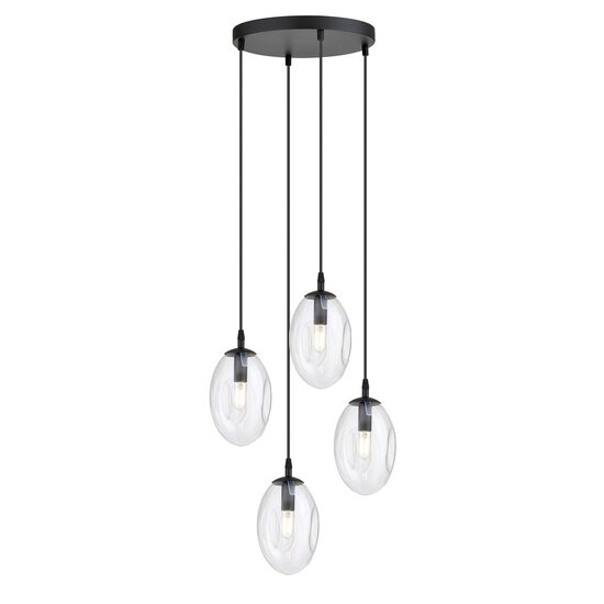 Emibig Emibig ASTRAL 4 BL PREMIUM TRANSPARENT - Lampe suspendue moderne pour une ambiance élégante