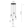 Emibig Emibig ASTRAL 4 BL PREMIUM TRANSPARENT - Lampe suspendue moderne pour une ambiance élégante