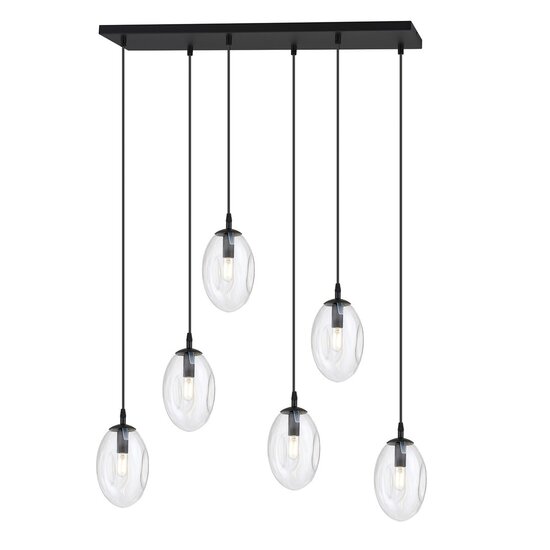 Emibig Emibig ASTRAL 6 BL TRANSPARENT - Modern pendant lamp for a stylish look