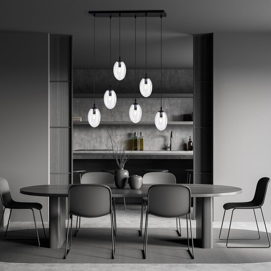 Emibig Emibig ASTRAL 6 BL TRANSPARENT - Lámpara colgante moderna para cualquier espacio