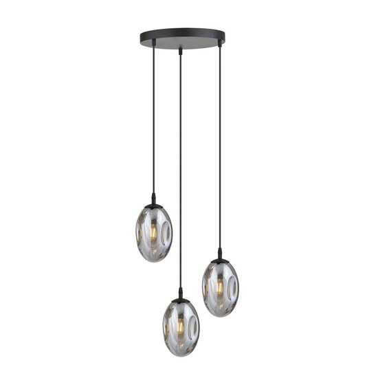 Emibig Emibig ASTRAL 3 BL PREMIUM GRISE - Lampe suspendue moderne pour une ambiance élégante