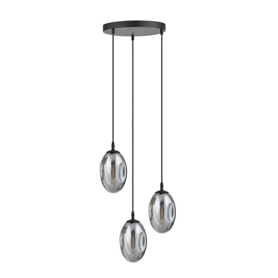 Emibig Emibig ASTRAL 3 BL PREMIUM GRISE - Lampe suspendue moderne pour une ambiance élégante