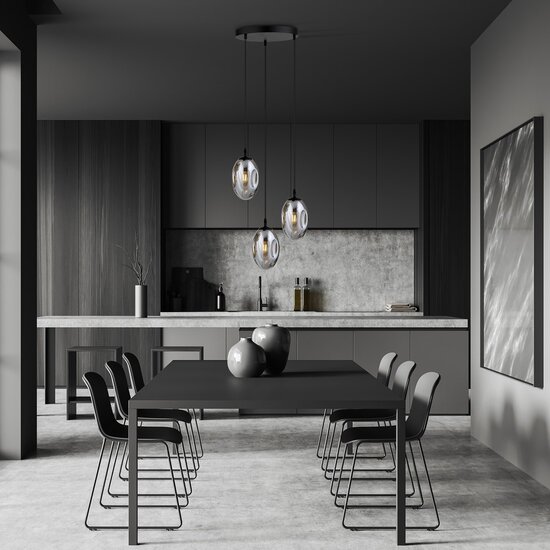 Emibig Emibig ASTRAL 3 BL PREMIUM GRAFIT - Moderne hanglamp voor een stijlvolle ambiance