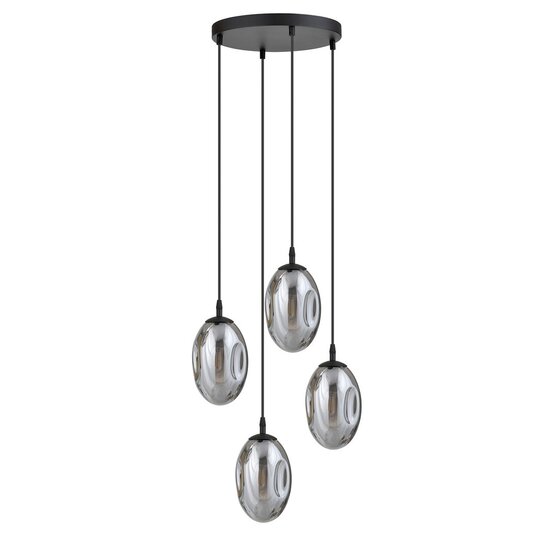Emibig Emibig ASTRAL 4 BL PREMIUM GRAFIT - Lampe suspendue moderne pour tous les espaces
