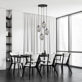 Emibig Emibig ASTRAL 4 BL PREMIUM GRAFIT - Lampe suspendue moderne pour tous les espaces