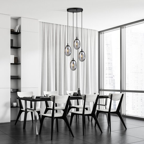 Emibig Emibig ASTRAL 4 BL PREMIUM GRAPHITE - Modern pendant lamp for any space