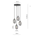Emibig Emibig ASTRAL 4 BL PREMIUM GRAFIT - Modern pendant lamp for any space