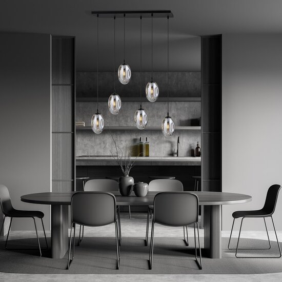 Emibig Emibig ASTRAL 6 BL GRAFIT - Lámpara colgante moderna para una iluminación elegante
