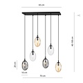 Emibig Emibig ASTRAL 6 BL MIX - Lampe de plafond moderne pour un éclairage stylé