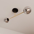 Emibig Emibig MAGNUM 2 BL GRAFIT - Elegante plafondlamp voor een glamoureuze sfeer