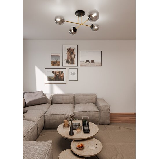 Emibig Emibig MAGNUM 4 BL GRAFIT - Lámpara de techo elegante para cualquier habitación