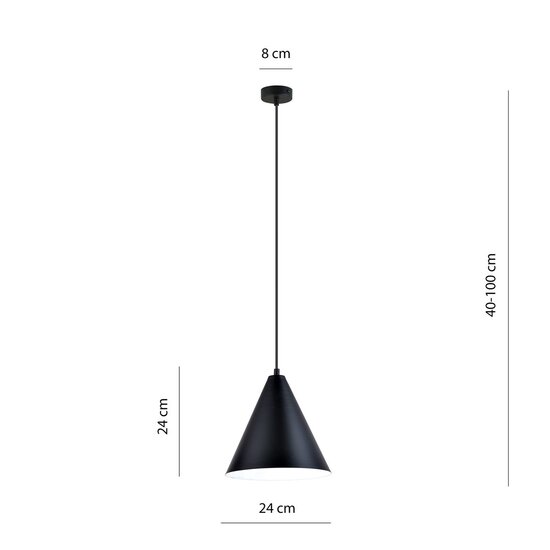 Emibig Emibig REBEL 1 Black/White - Modern Pendant Lamp for Stylish Interiors