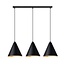 Emibig Emibig REBEL 3 BLACK/GOLD - Moderne hanglamp voor een stijlvol interieur