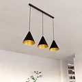 Emibig Emibig REBEL 3 BLACK/GOLD - Moderne Pendelleuchte für stilvolles Ambiente