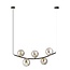 Emibig Emibig RITZ 5 BL GRAFIT - Retro hanglamp voor sfeervolle verlichting