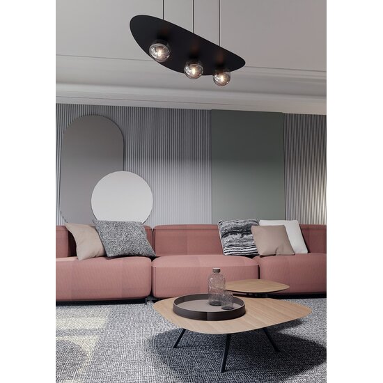 Emibig Emibig AURA 3 BL GRISE - Lampe suspendue moderne pour une ambiance élégante