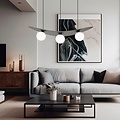 Emibig Emibig AURA 3 BL OPAL - Modern pendant lamp for a stylish interior