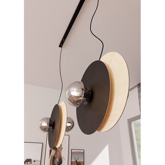 Emibig Emibig SOHO 4 BL GRAFIT - Lampe Suspendue Japandi Élégante