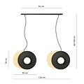 Emibig Emibig SOHO 4 BL OPAL - Élégante Lampe Suspendue Japandi pour Intérieurs Stylés