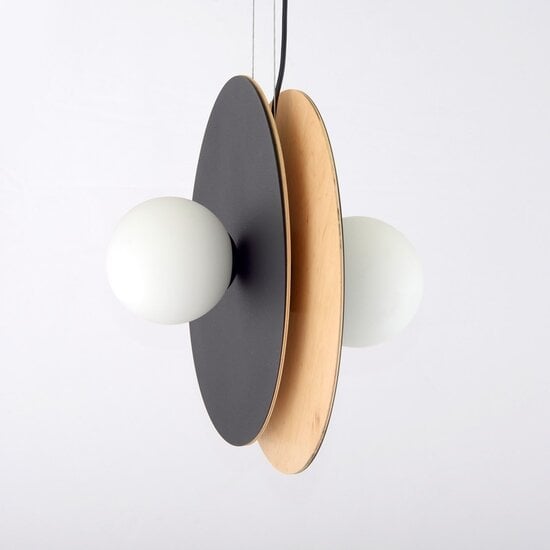 Emibig Emibig SOHO 4 BL OPAL - Lámpara colgante elegante en estilo Japandi