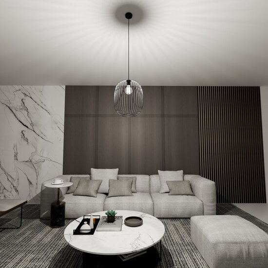 Emibig Emibig ONYX 1 BL Hanglamp - Stijlvolle industriële verlichting