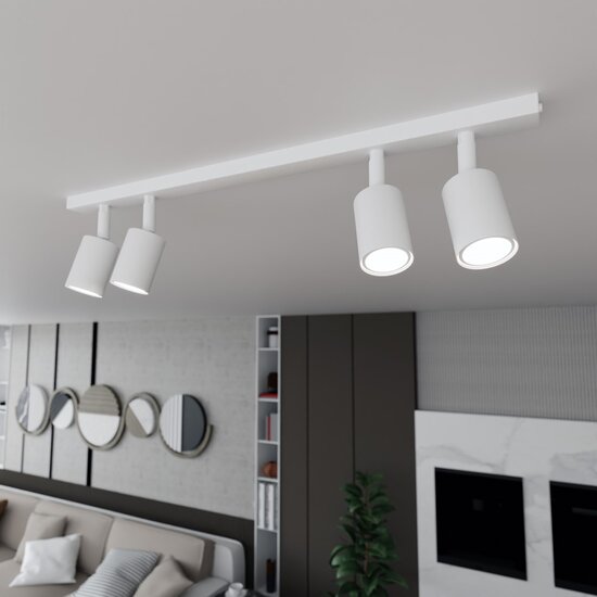 Emibig Emibig FLASH 4 WHITE - Lámpara de techo minimalista para interiores modernos