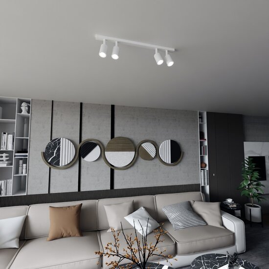 Emibig Emibig FLASH 4 WHITE - Minimalistische Deckenlampe für moderne Innenräume