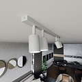 Emibig Emibig FLASH 4 WHITE - Minimalist ceiling lamp for any space