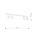 Emibig Emibig FLASH 4 WHITE - Lámpara de techo minimalista para interiores modernos
