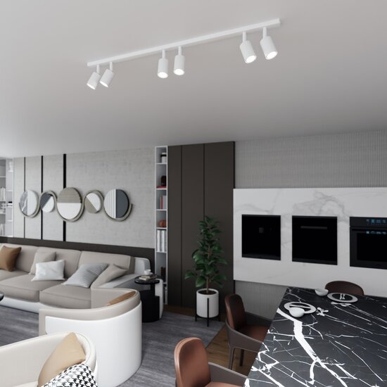 Emibig Emibig FLASH 6 WHITE - Minimalistische Deckenlampe für jeden Raum
