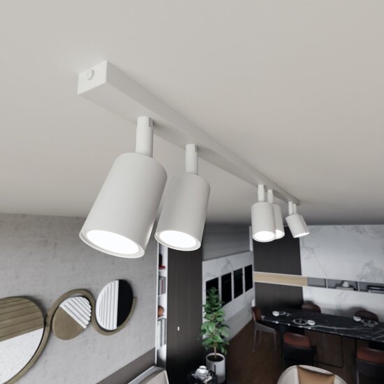 Emibig Emibig FLASH 6 WHITE - Lámpara de techo minimalista para cualquier espacio