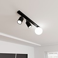 Emibig Emibig BASTER 3 BLACK - Lampe de plafond moderne pour tous les espaces