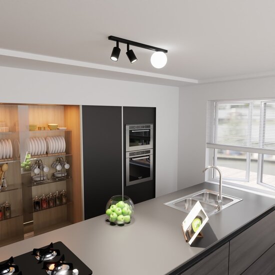 Emibig Emibig BASTER 3 BLACK - Lámpara de techo moderna para un ambiente elegante