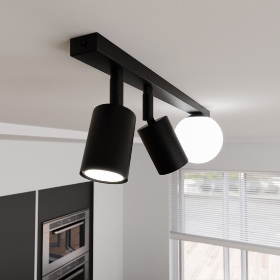 Emibig Emibig BASTER 3 BLACK - Moderne plafondlamp voor elke ruimte