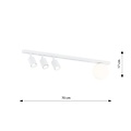 Emibig Emibig BASTER 4 WHITE - Modern ceiling lamp for any space