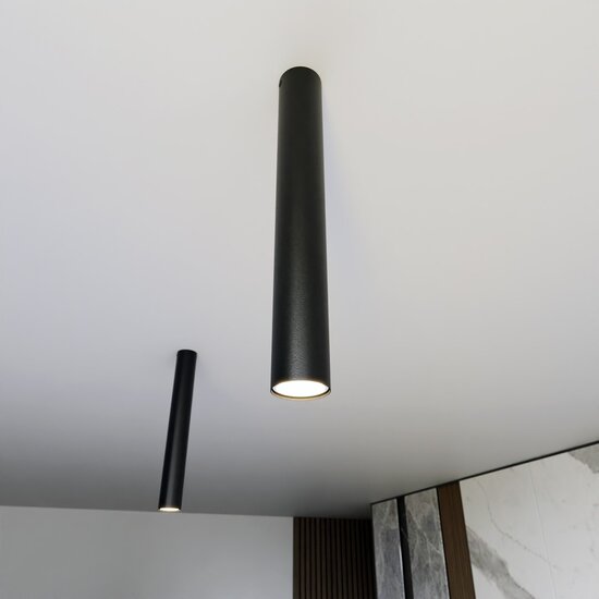 Emibig Emibig TECNO 1L BLACK - Minimalist ceiling lamp for modern interiors